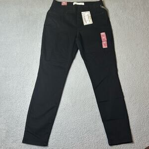 Levi Strauss Signature Jeans Womens 12M 31x30 Actual 31x29 Black‎ Pull-On NEW